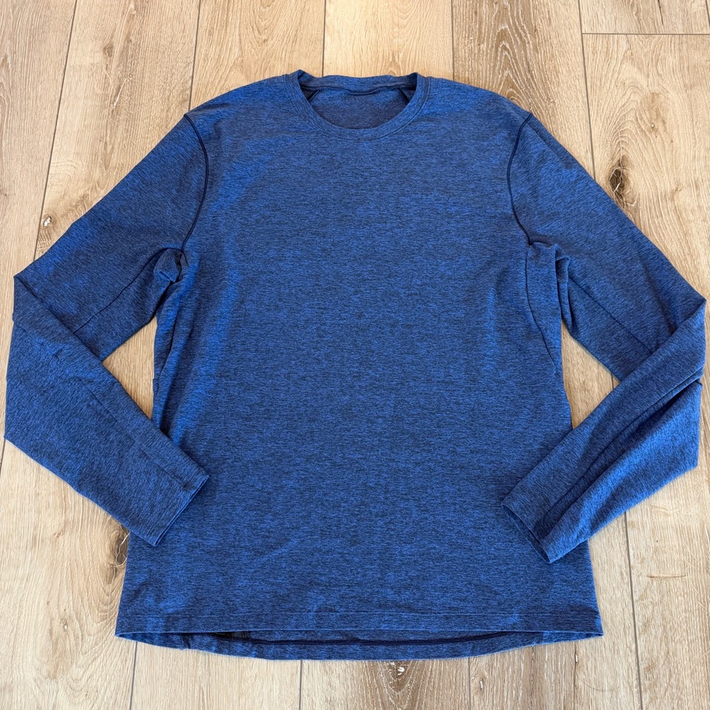 Men's Lululemon Long Sleeve Shirt in Blue Very Soft Size Large